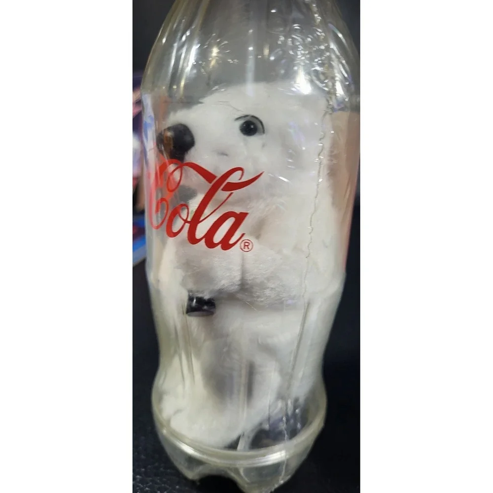 Coca-Cola‎ Collectible Polar Bear in Bottle Coin Bank Unopened Sealed New